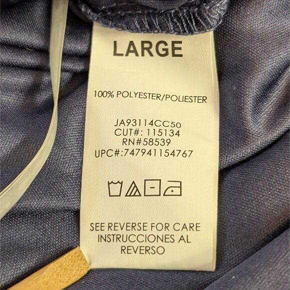 Women's LARGE Top Floral V Neck Long Ruffle Bell Sleeve Tunic Flowy Bohemian - Picture 6 of 14